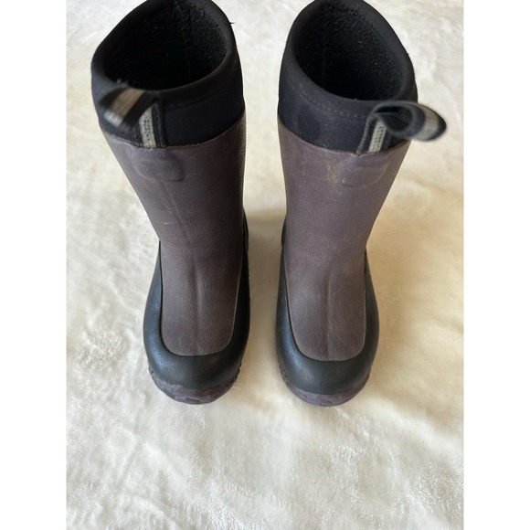 Muddies Toddler Kids Girl Insulated Rain Boots Purple Black Size 8 Waterproof - Picture 4 of 6
